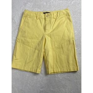 Polo Ralph Lauren Boys Size 12 Yellow Oxford Long‎ Shorts Chino Casual Preppy